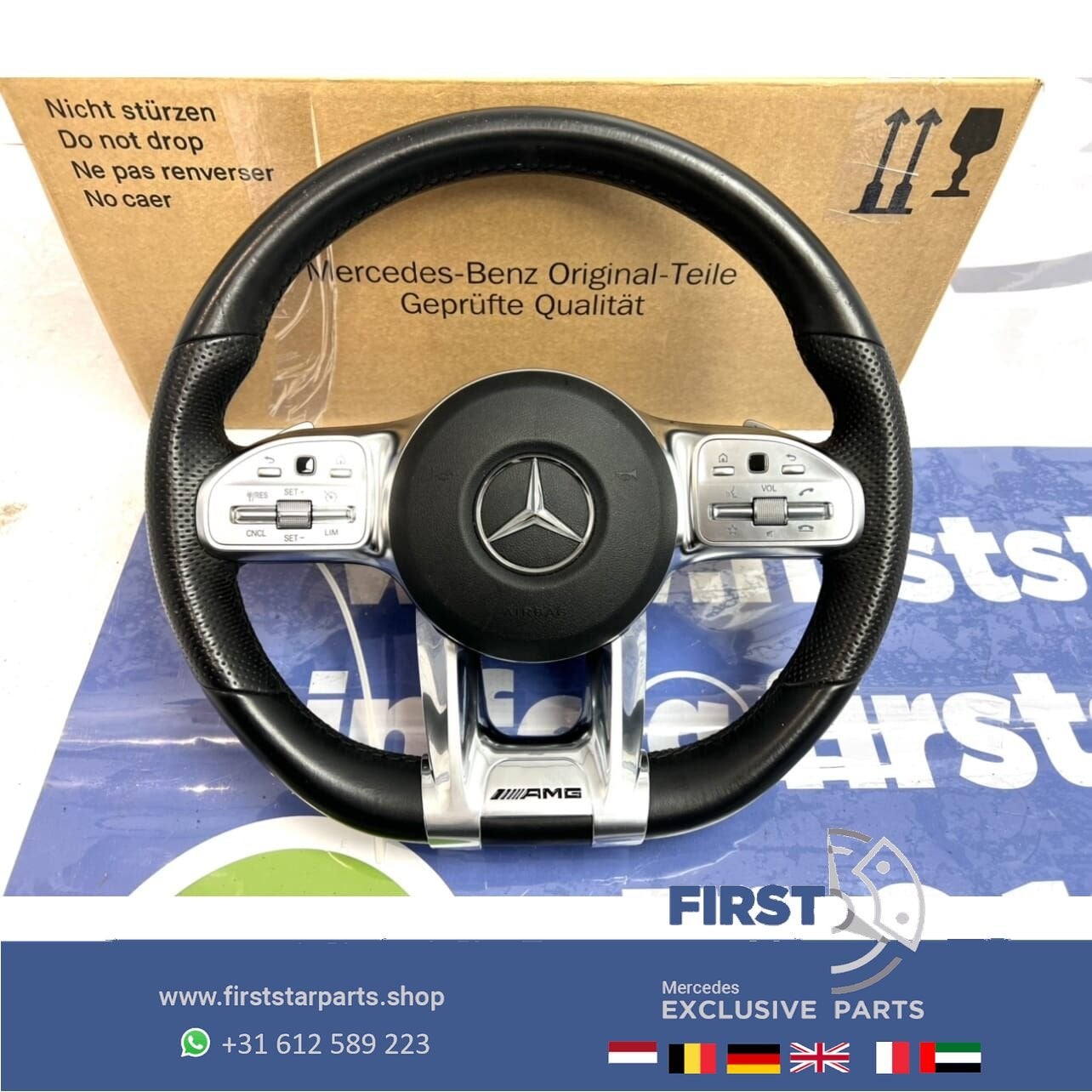 2021 AMG STUUR + AIRBAG origineel Mercedes W177 W118 H247 W2, Gebruikt, -, Ophalen of Verzenden, -