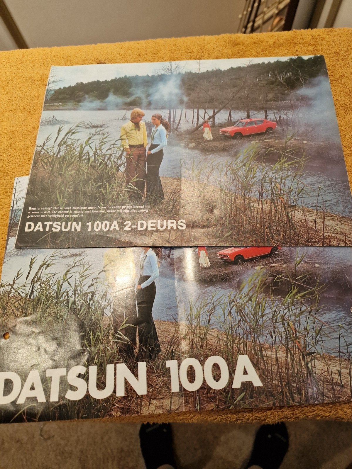 Datsun 100A Brochure - Origineel uit de jaren '70, Ophalen of Verzenden, Zo goed als nieuw, Overige merken, Datsun Nederland B.V.