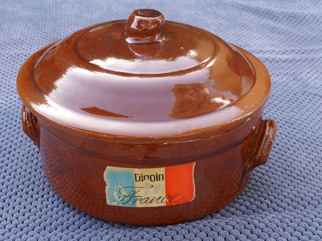 Digoin France terrine / braadpot met deksel – aardewerk, Antiek en Kunst, Ophalen of Verzenden
