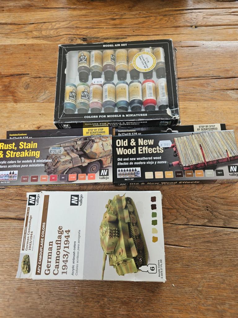 Vallejo Modelbouw Verfsets - Diverse Collectie, Overige merken, 1:50 of kleiner, Overige typen, Ophalen of Verzenden