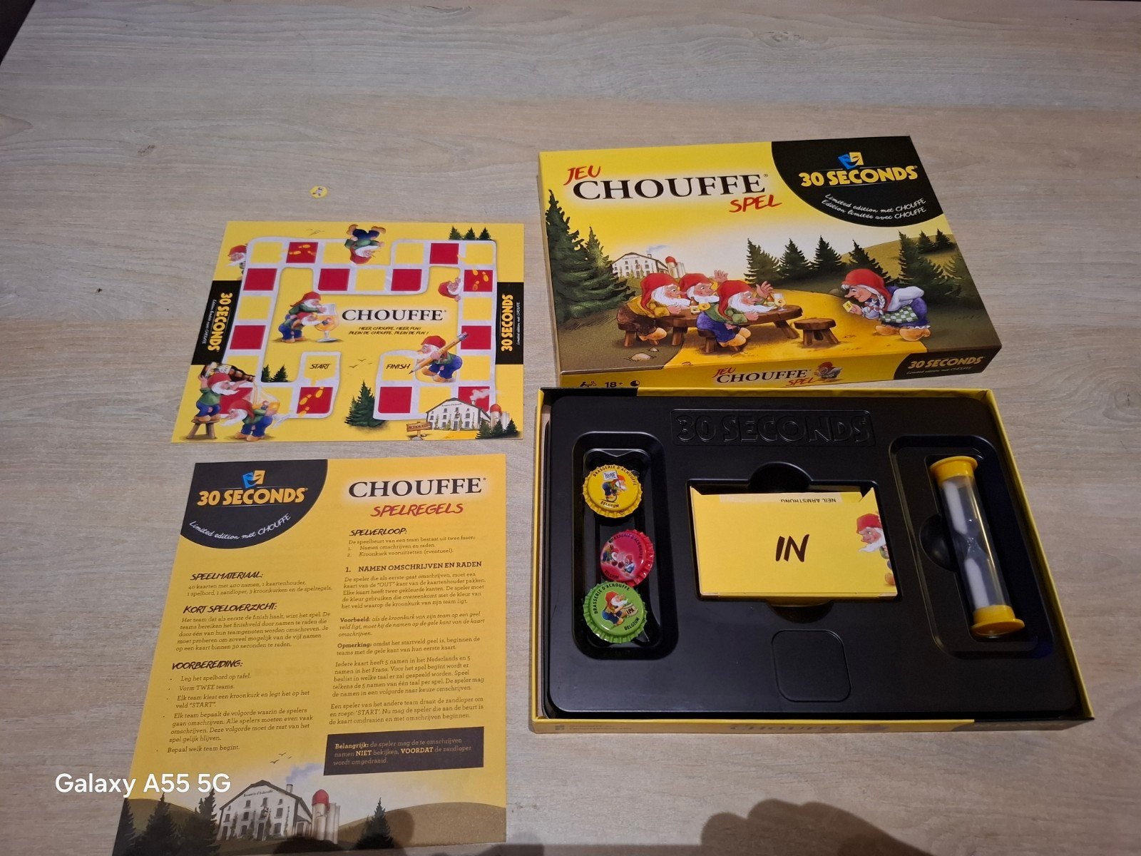 30 Seconds Chouffe Spel - Limited Edition, Chouffe / 30 Seconds, Ophalen of Verzenden, Zo goed als nieuw, Een of twee spelers