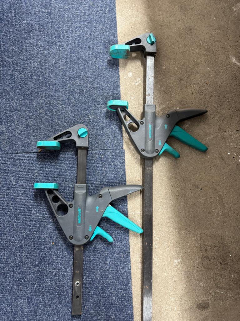 Wolfcraft Lijmklemmen - Set van 2, Ophalen of Verzenden, Zo goed als nieuw
