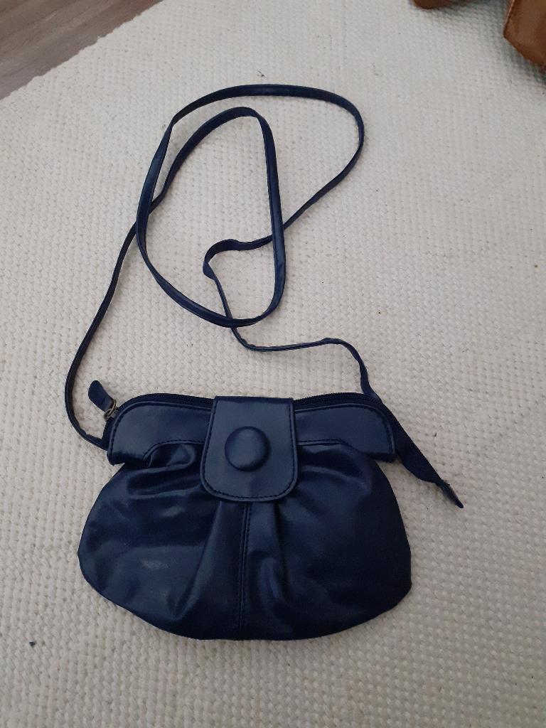Klein tasje, Ophalen of Verzenden, Zo goed als nieuw, Blauw, Schoudertasje