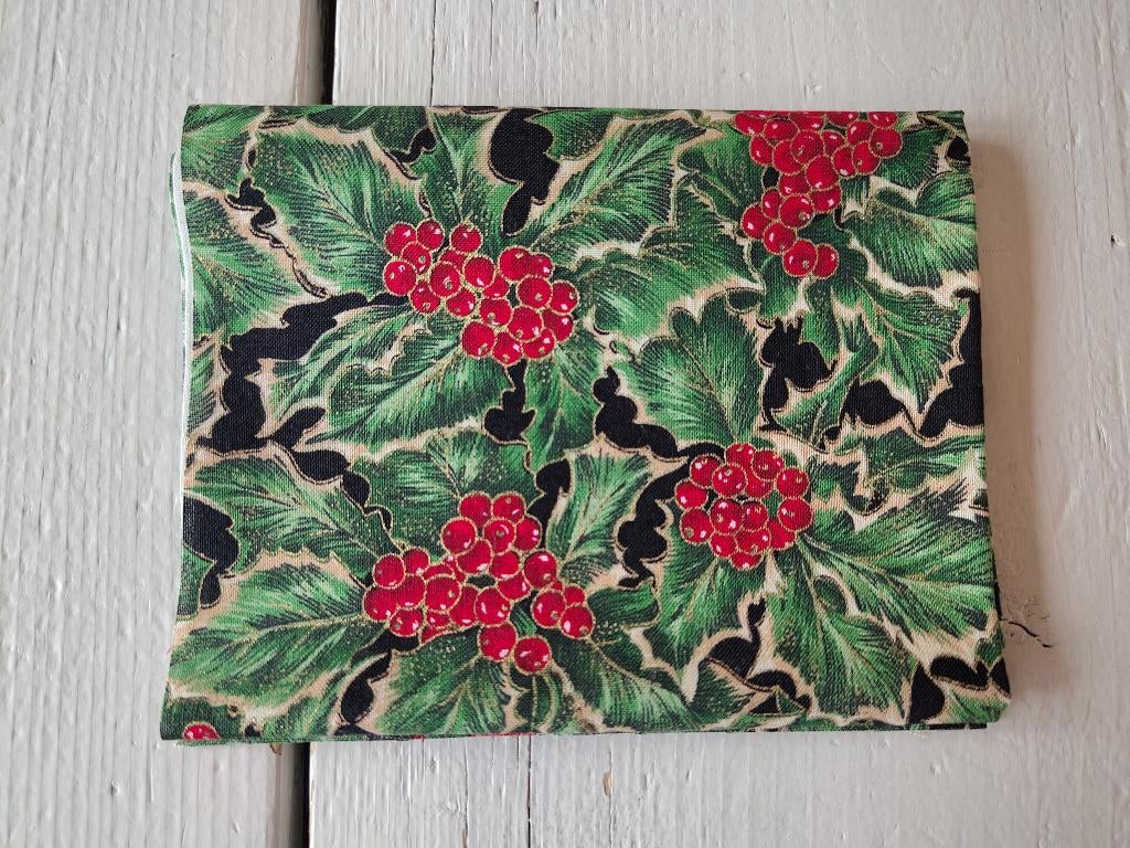 Prachtige kerststof hulst - rood/groen/goud/zwart, quiltstof, Overige kleuren, Nieuw, Ophalen of Verzenden, Katoen