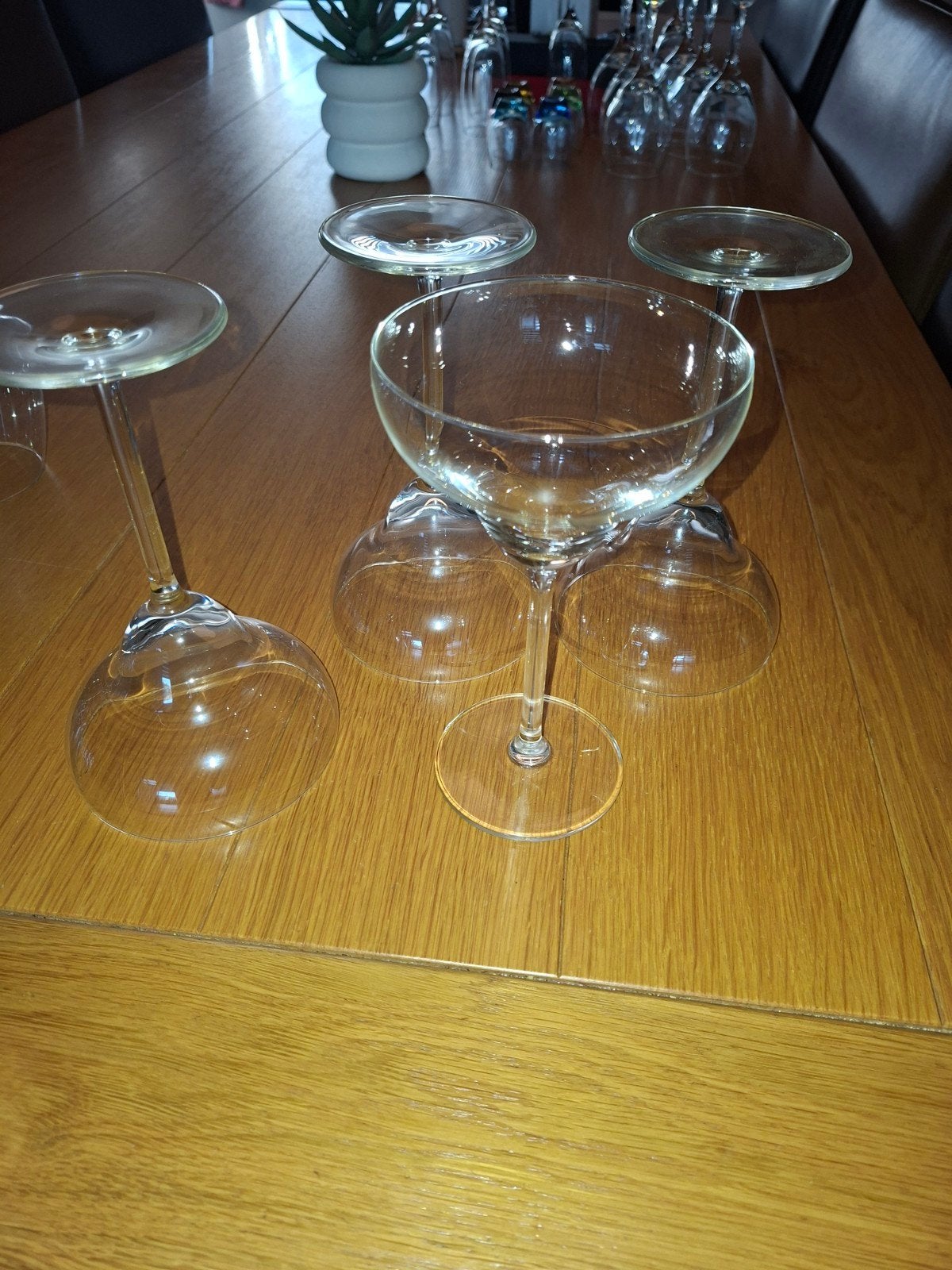 Set van 6 vintage champagnecoupes / cocktailglazen, Ophalen