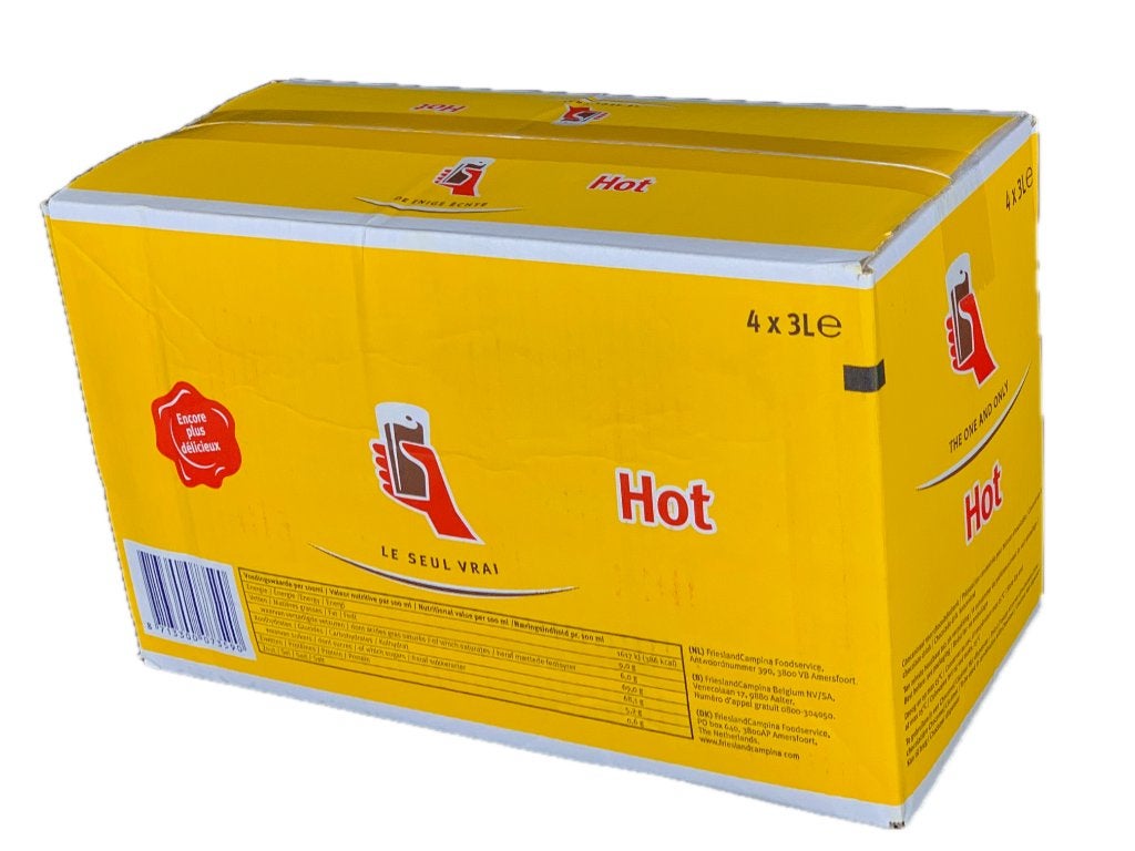 Hot Chocomel concentraat liquid pouch bib, Ophalen of Verzenden