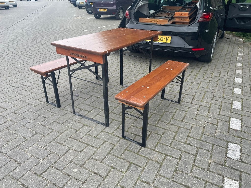 Biertafels te koop of te huur, Ophalen of Verzenden, Zo goed als nieuw, Inklapbaar, Rechthoekig