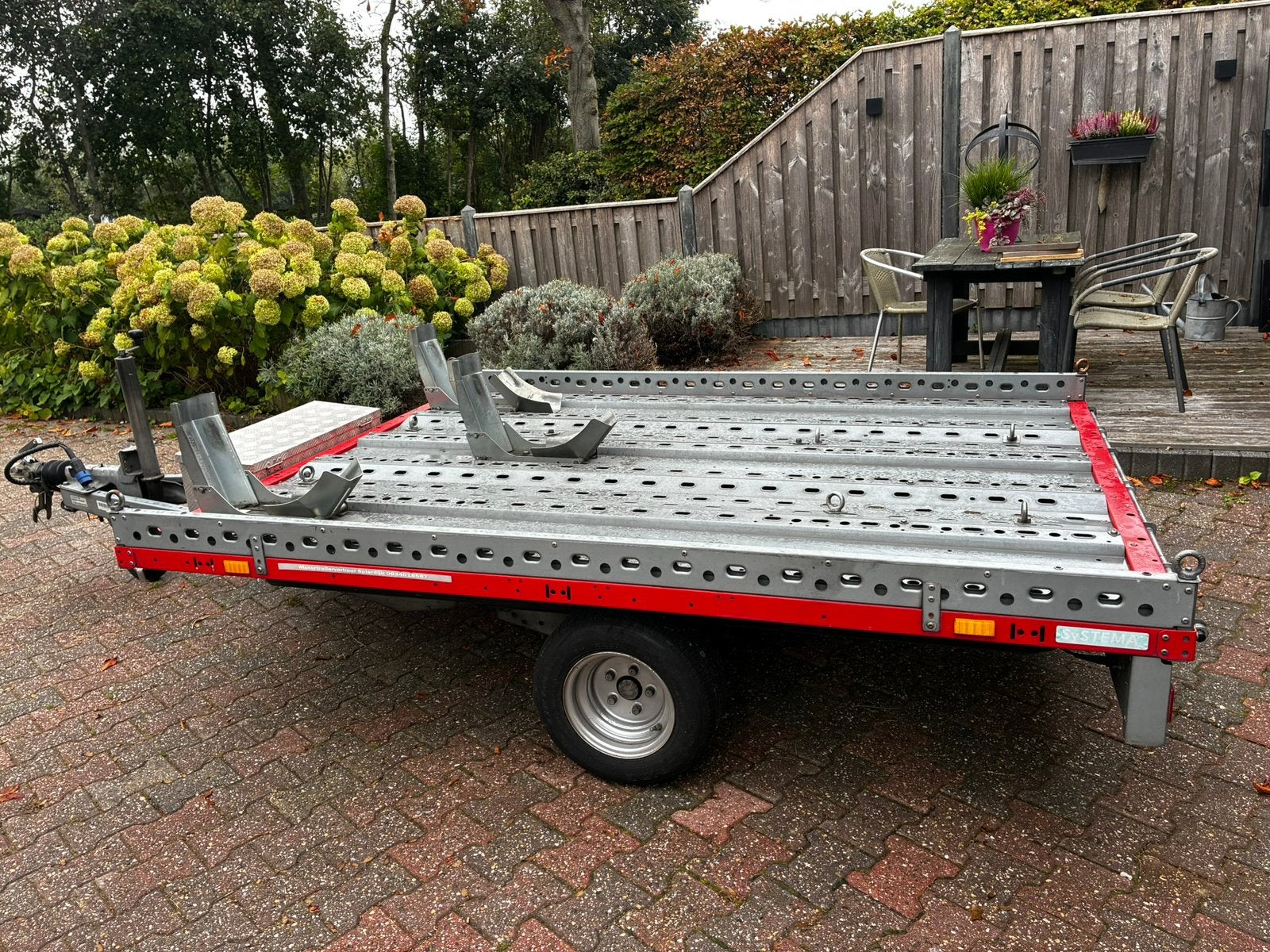 Motortrailer Stema geremd 3 motoren prima staat, Ophalen, Zo goed als nieuw