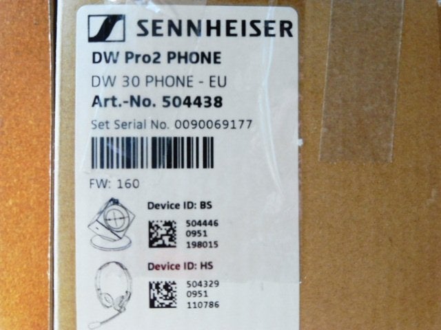 Sennheiser DW PRO2 Phone, Ophalen, Nieuw, Sennheiser