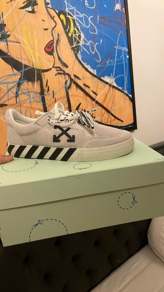 Off-White c/o Virgil Abloh Pony Low Vulcanized Leather, Ophalen of Verzenden, Nieuw, Wit, Sneakers of Gympen