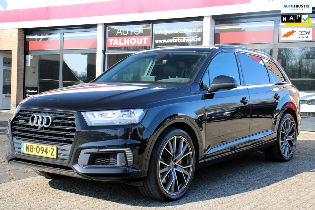 Audi Q7 3.0 TDI e-tron quattro | Panoramadak, Memory seats,, Automaat, 259 pk, 2420 kg, Zwart
