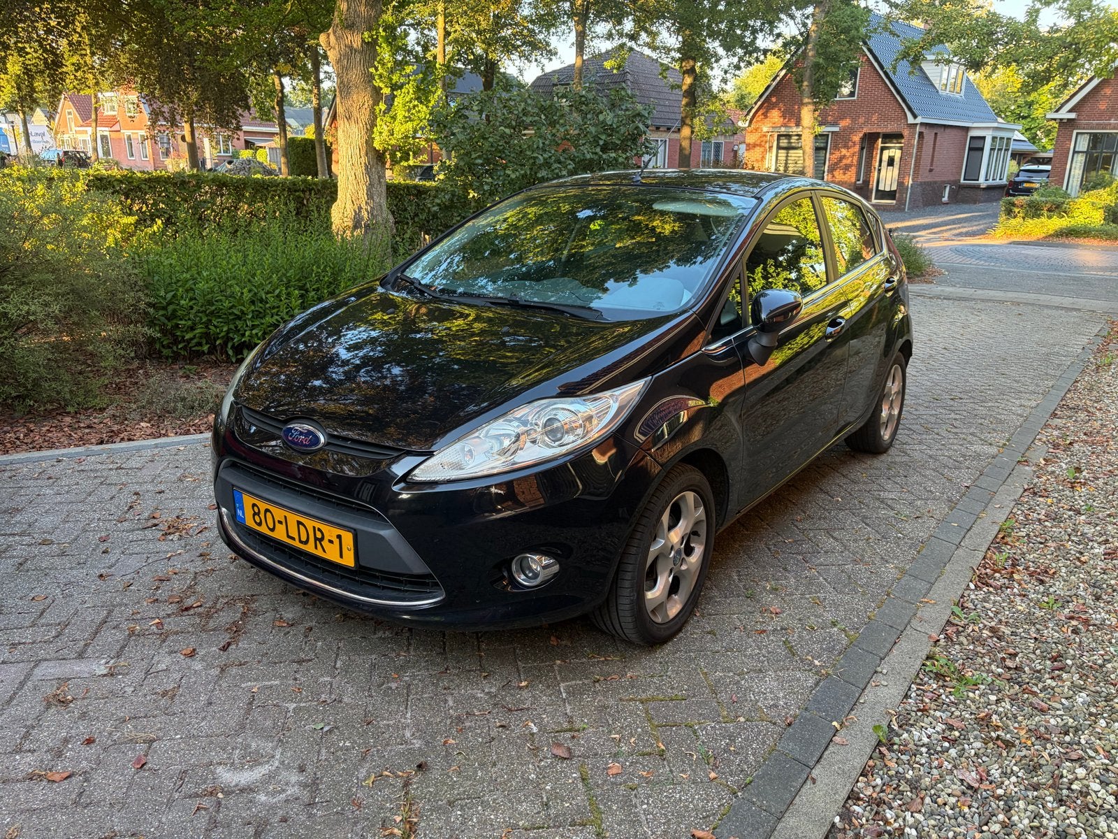 Ford Fiësta 1.25 60KW 5DR 2010 Zwart, Auto's, Voorwielaandrijving, 600 kg, 1242 cc, Zwart