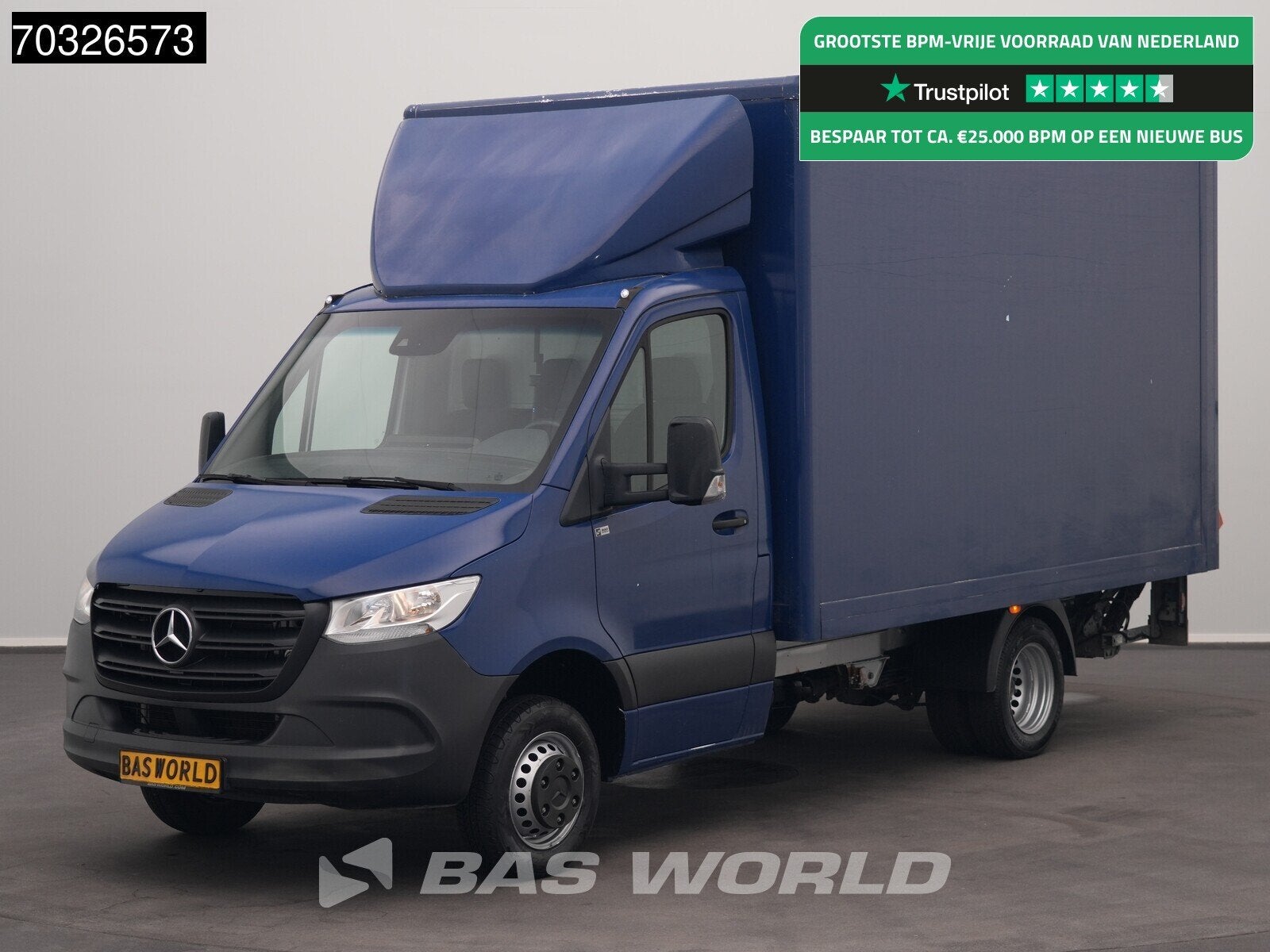 Mercedes Sprinter 515 CDI Laadklep Zijdeur Dubbellucht Bakwa, Stof, Gebruikt, Euro 6, 4 cilinders