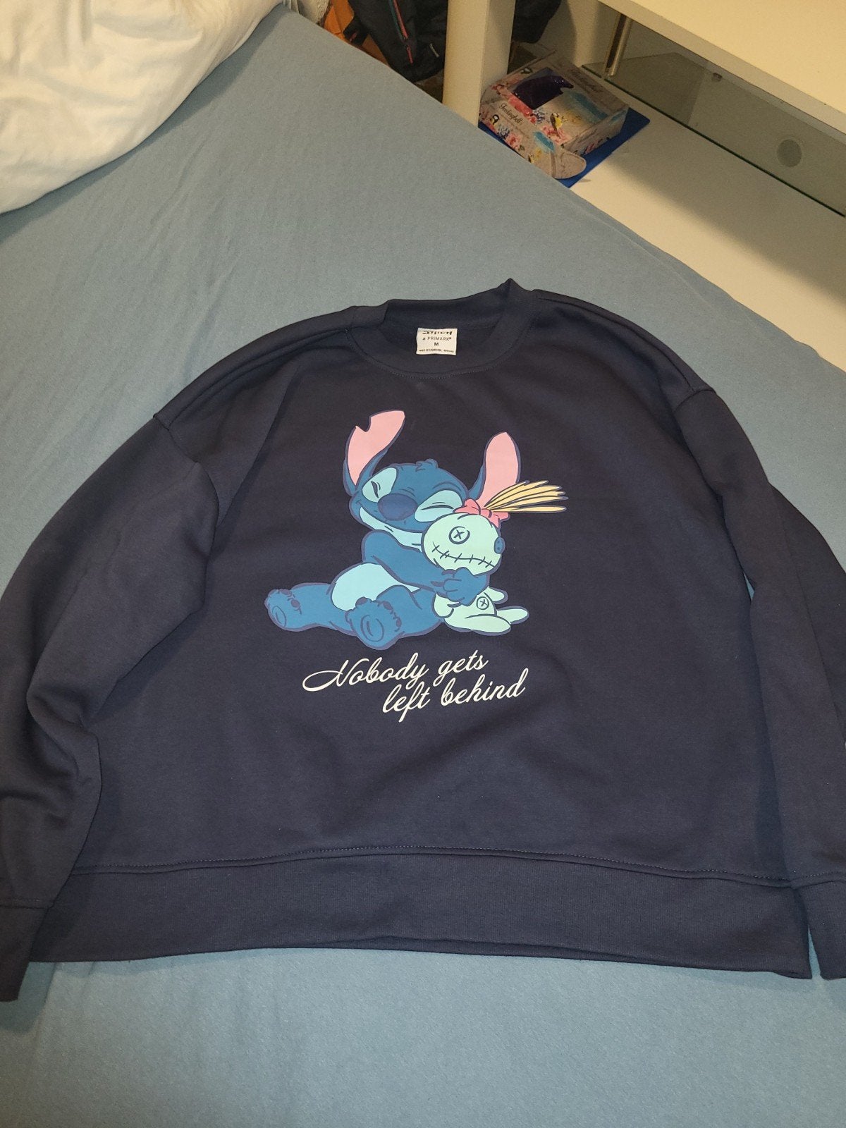 stitch dames trui maat m zgan, Disney, Blauw, Zo goed als nieuw, Ophalen