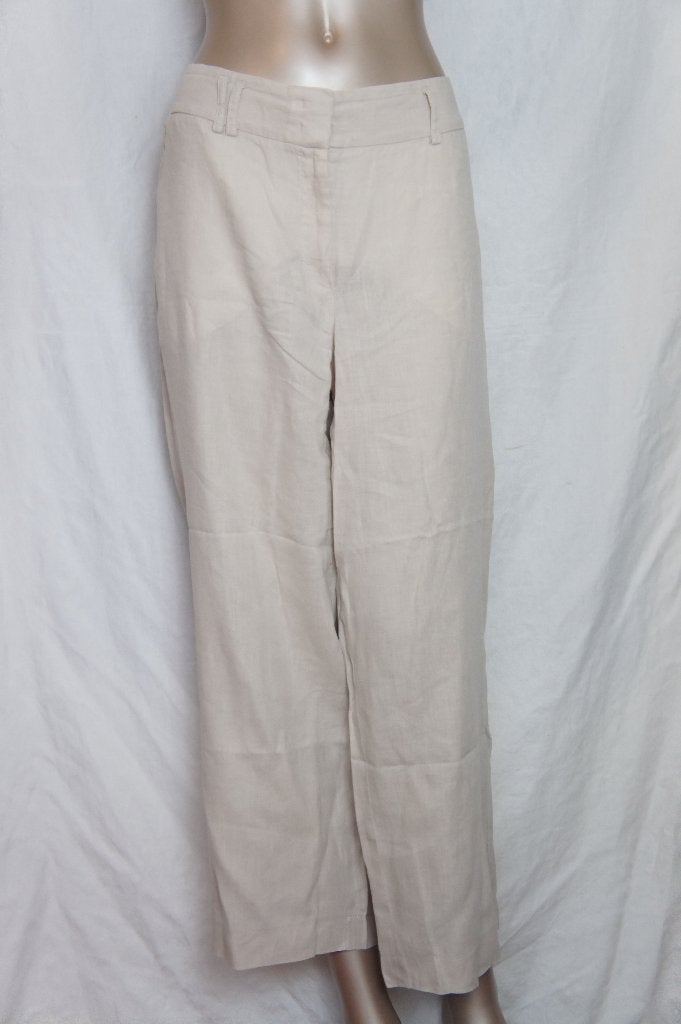 LAUREL broek maat 42 LINEN, Kleding | Dames, Verzenden, Beige, Maat 42/44 (L), Zo goed als nieuw