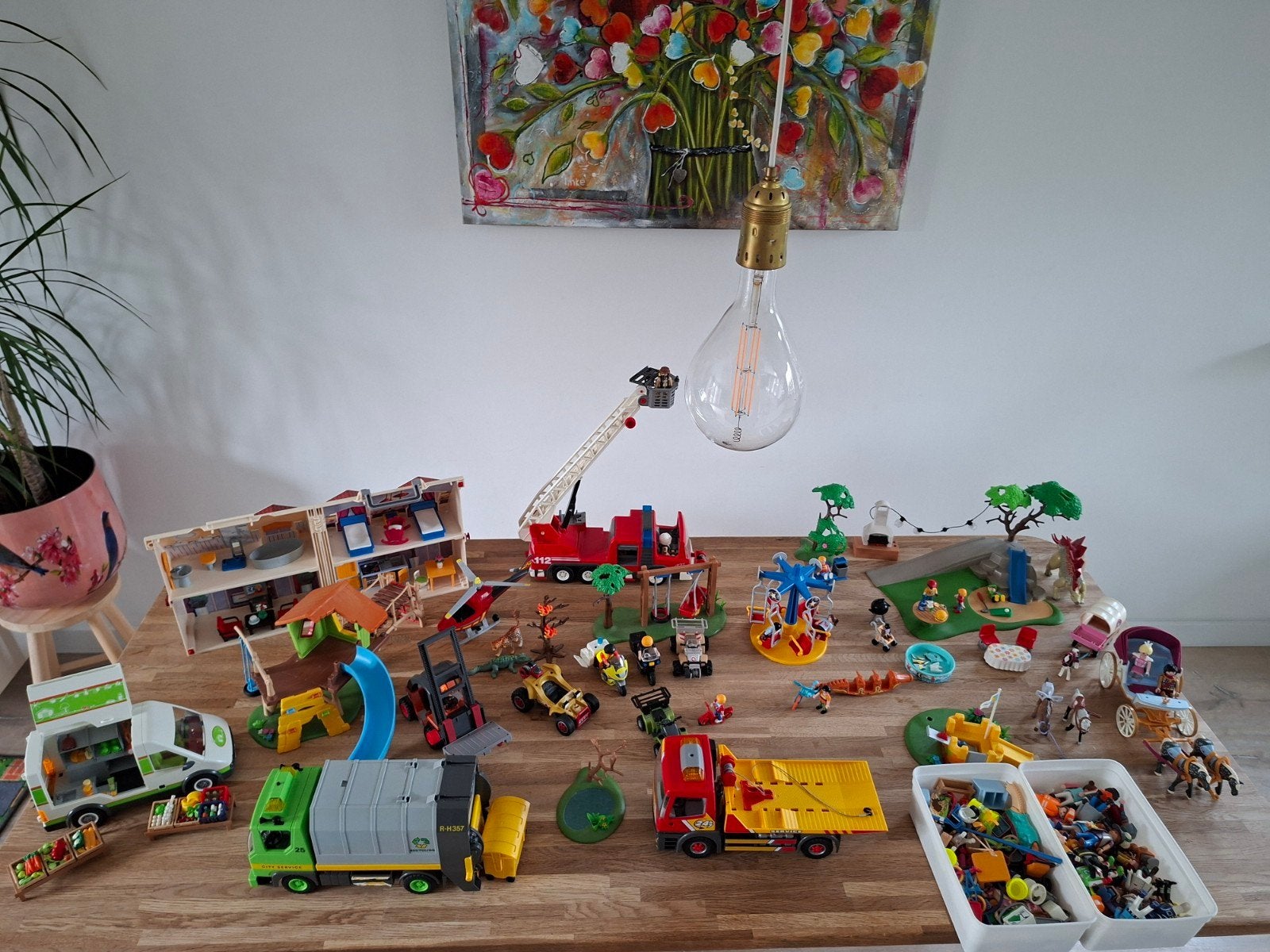 Grote partij PLAYMOBIL, Ophalen, Zo goed als nieuw, Overige merken