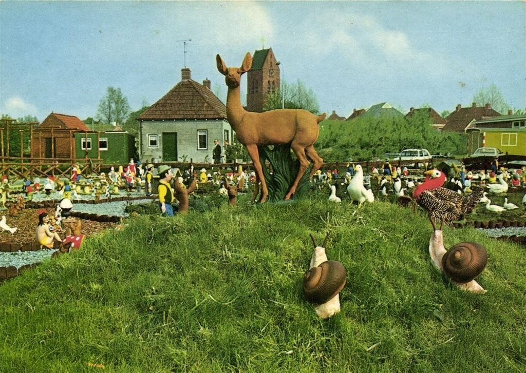 Beeldenpark Italie, Godlinze [Gr.] - kinderpark - ongelopen, Ophalen of Verzenden, 1960 tot 1980, Ongelopen, Groningen