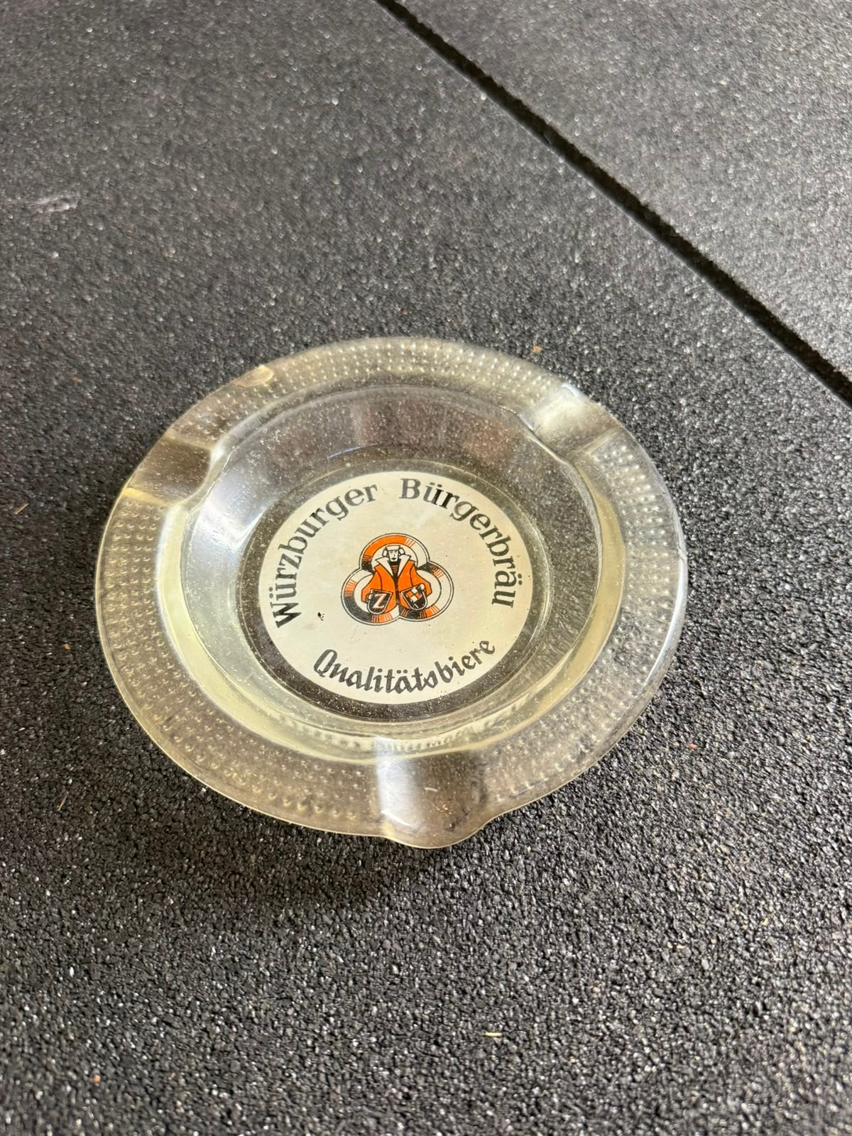 Vintage asbak Würzburger Bürgerbräu - Kwaliteitsbier, Verzamelen, Ophalen of Verzenden, Gebruikt, Asbak
