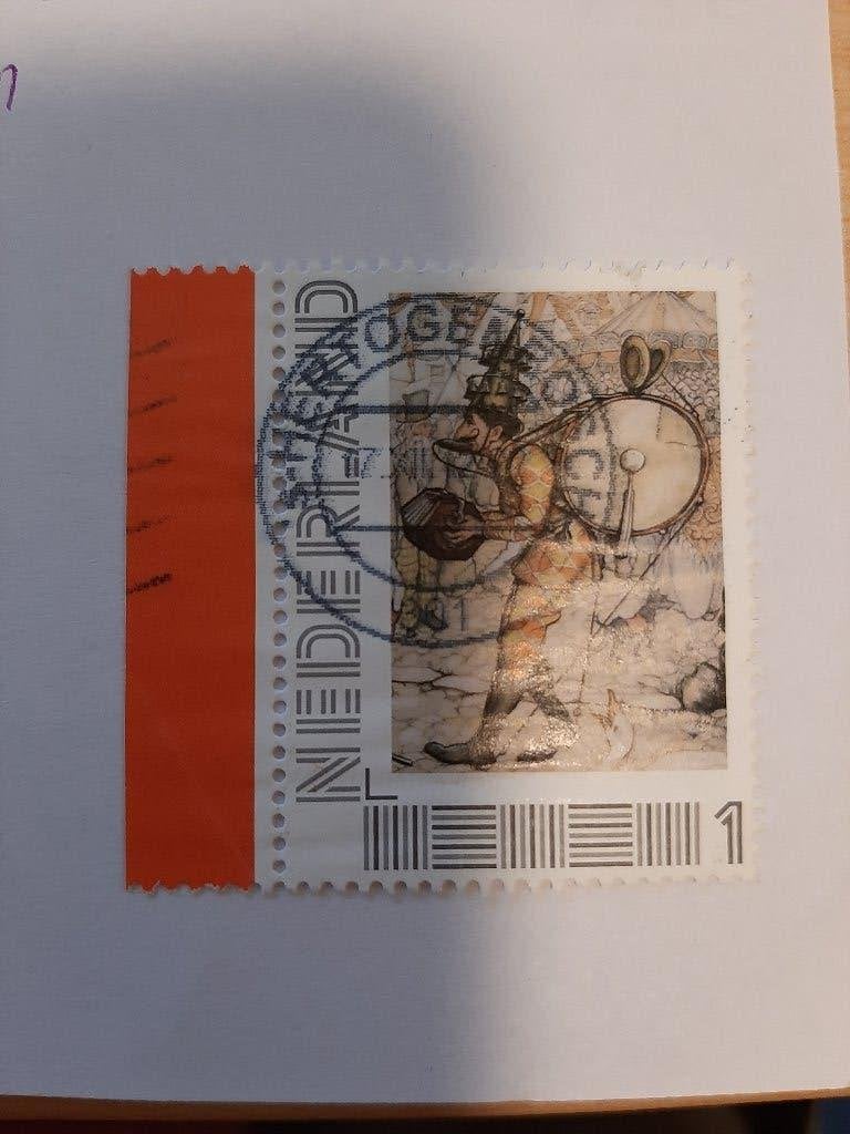 Perssonlijke postzegel Anton Pieck met tab, Verzenden, Gestempeld