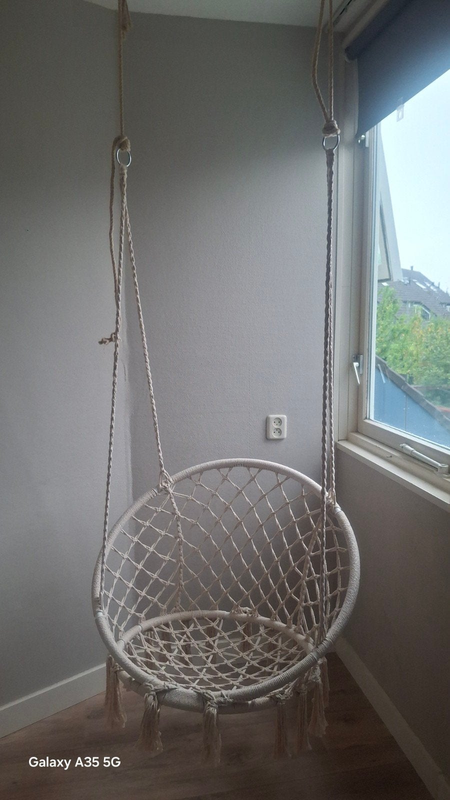 Hangstoel Macramé - Comfortabel en Stijlvol, Ophalen, Gebruikt, Overige kleuren, Bohemian, Macramé
