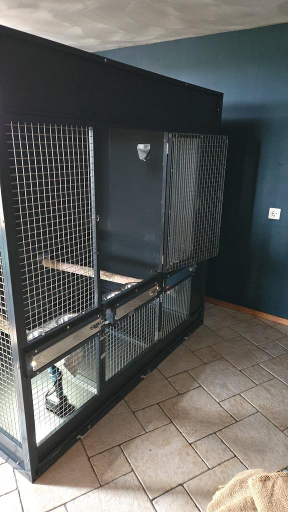 Ara kooi, Dieren en Toebehoren, Vogels | Hokken en Kooien, Ophalen, Gebruikt, Aluminium, Vogelkooi
