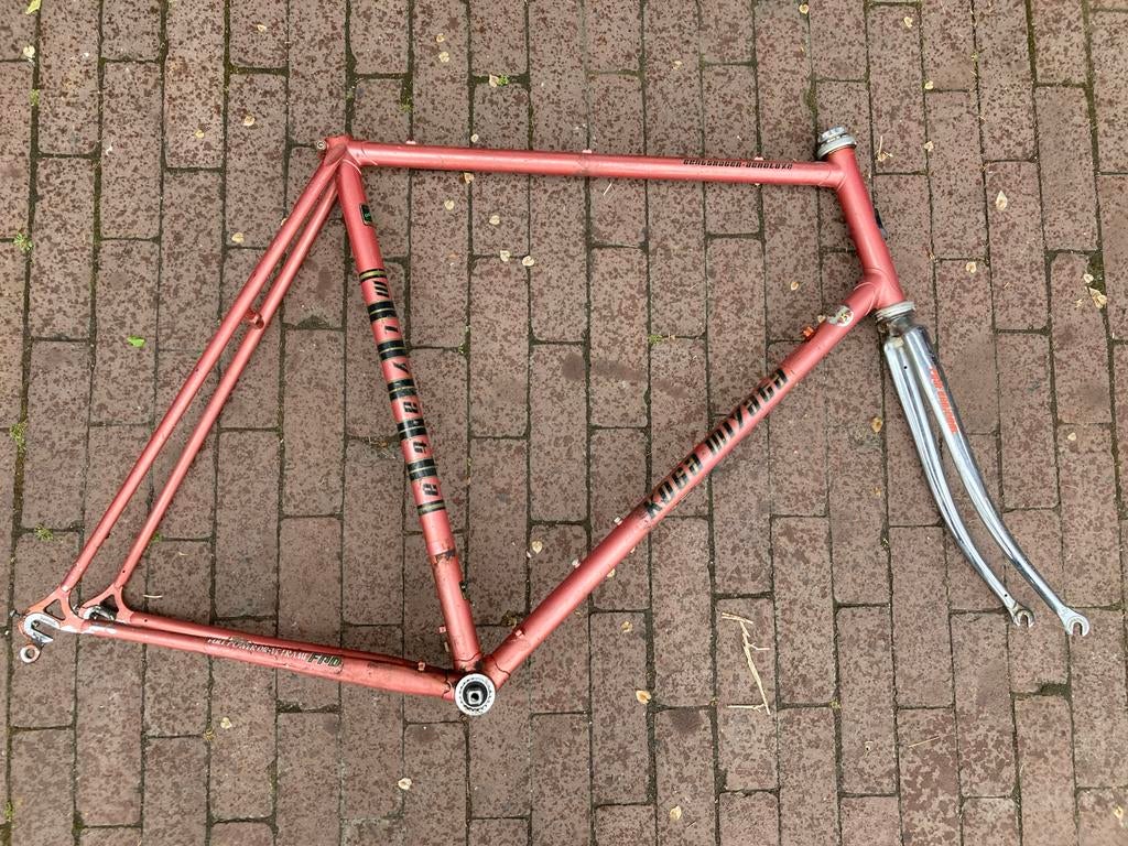 Koga Miyata frame 61cm met voorvork, Koga Heerenveen, Jaren '60 of nieuwer, Velgrem, Koga