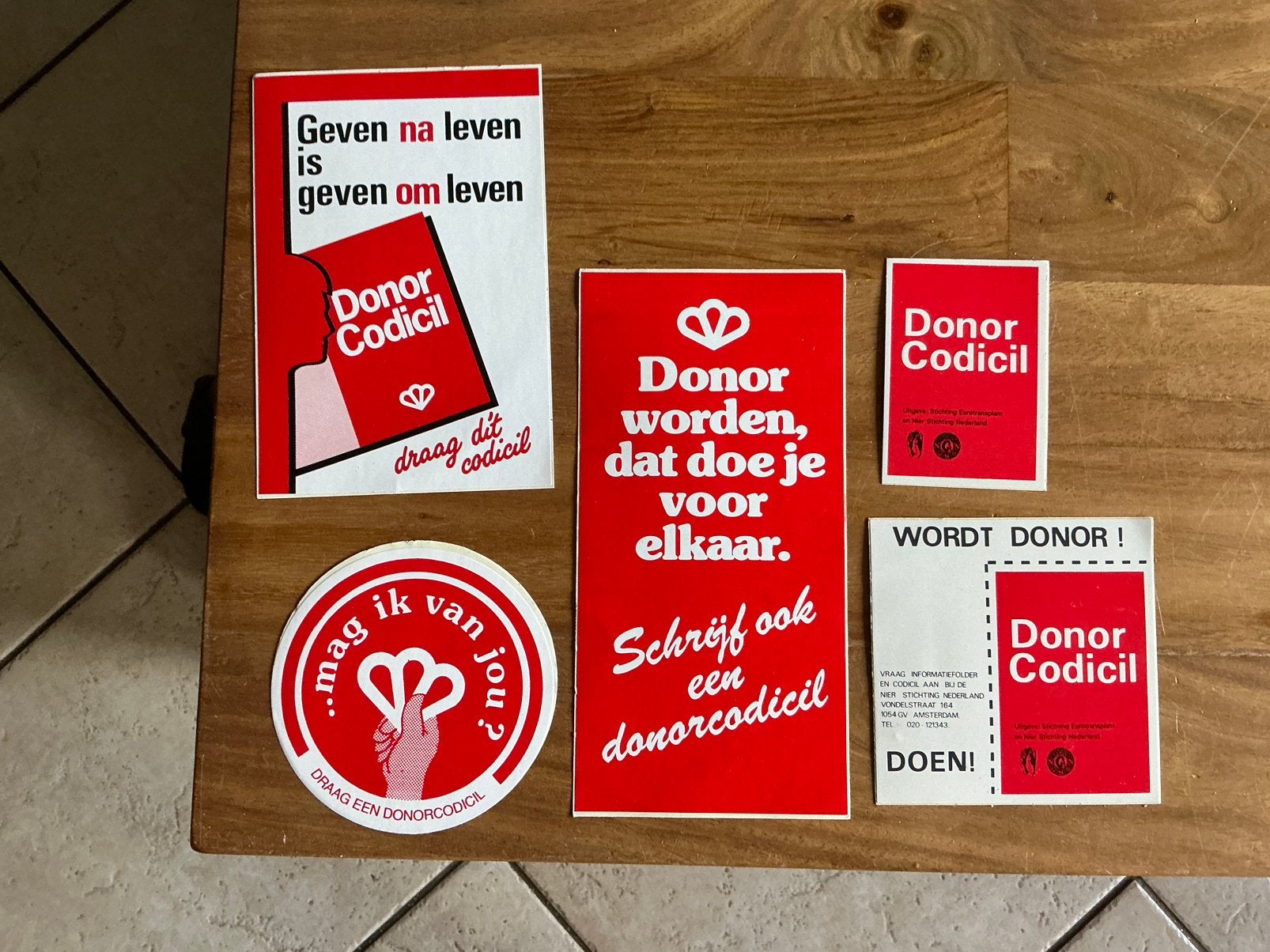 Stickers mbt donor, Ophalen of Verzenden, Zo goed als nieuw