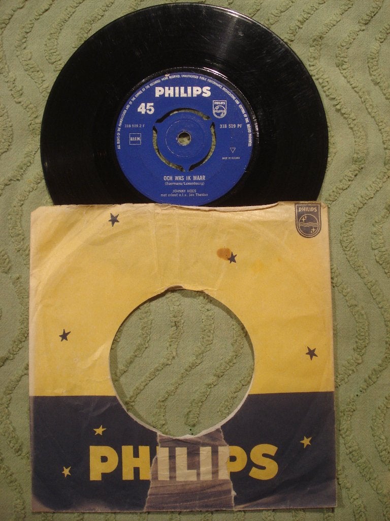 Johnny Hoes 7" Vinyl Single: ‘Och was ik maar’ (Nederland), Ophalen of Verzenden, Gebruikt, 7 inch, Nederlandstalig