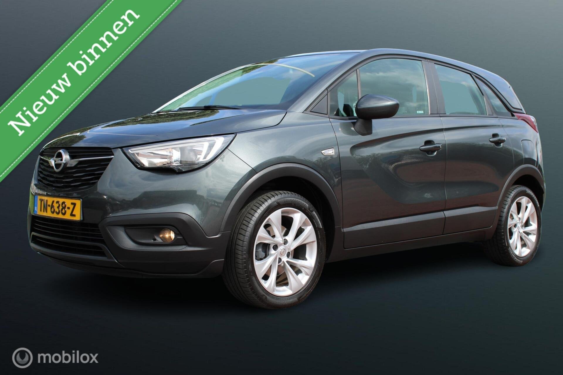 Opel Crossland X 1.2 Turbo 110 PK Online Edition, App connec, Auto's, Gebruikt, 1199 cc, 49 €/maand, Bedrijf