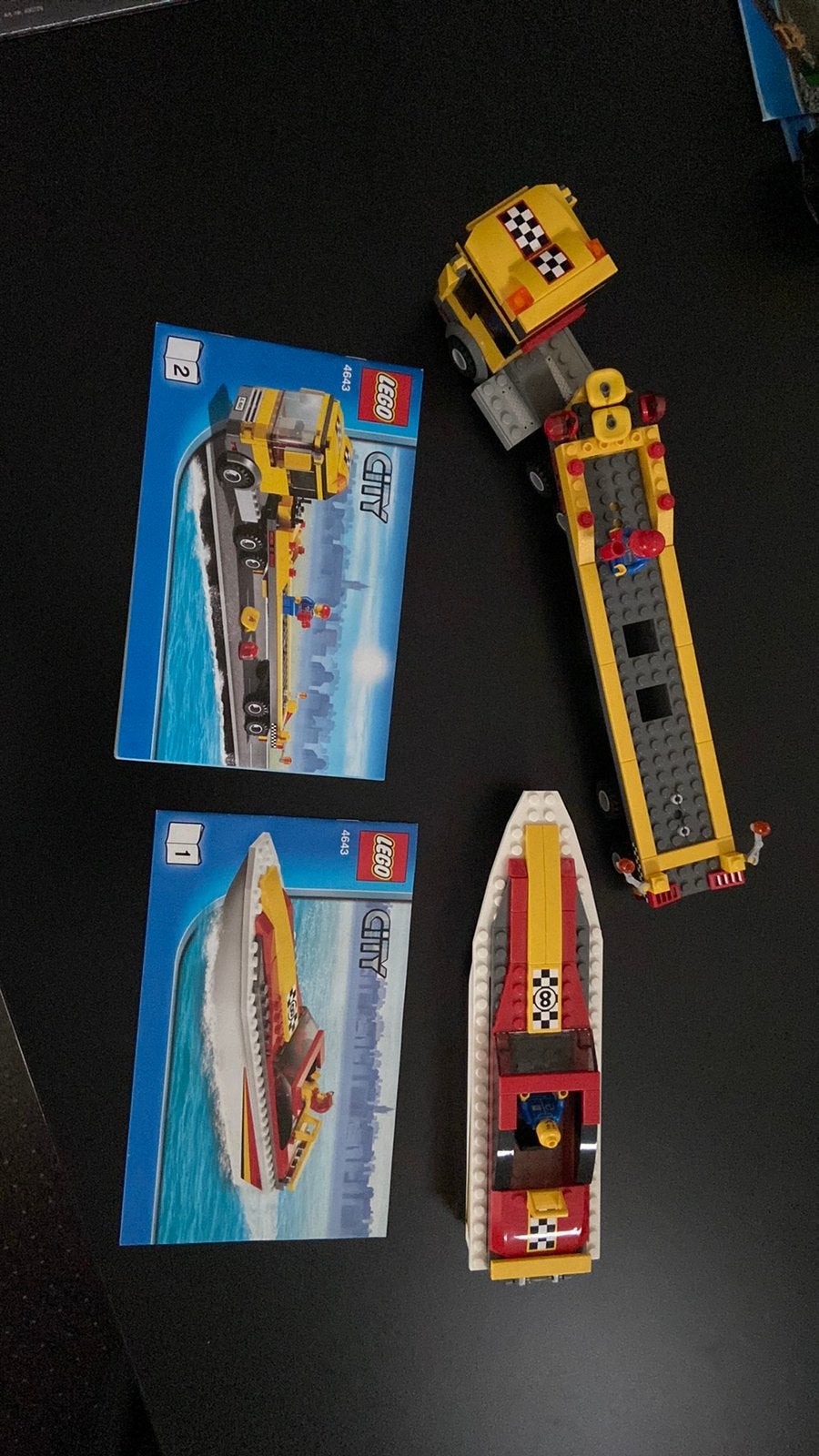 Lego City 4643 Powerboot Transport met instructies, Kinderen en Baby's, Speelgoed | Duplo en Lego, Lego, Ophalen of Verzenden