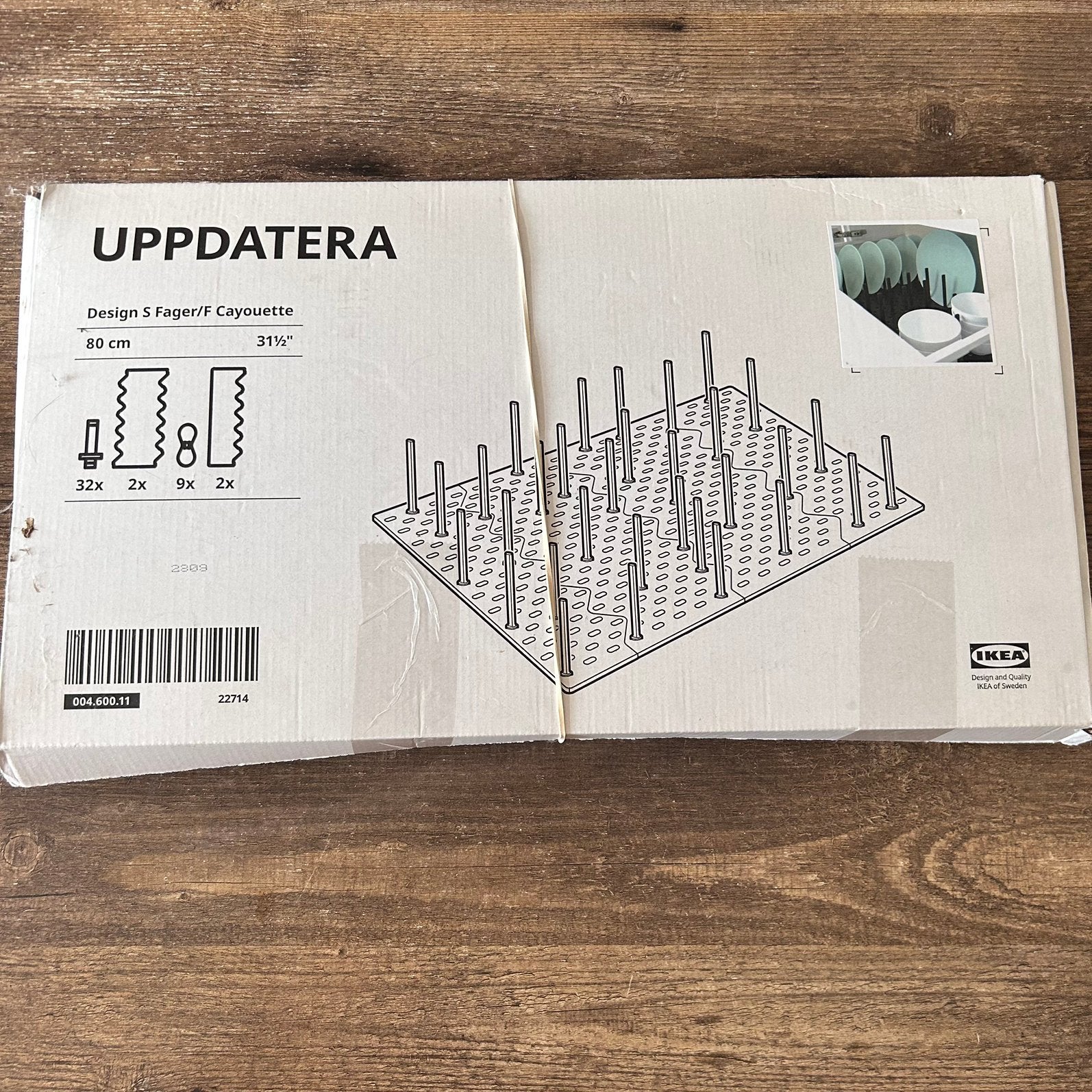 IKEA UPPDATERA bordenrek / afdruiprek lade 80 cm – nieuw, Bordenrek, IKEA, Kunststof, Nieuw