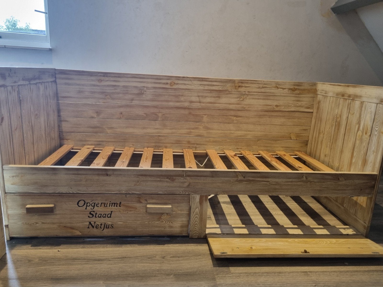 Kinderbed met opbergruimte en opbergkist Gratis ophalen, Kinderen en Baby's, Ophalen, Gebruikt, 160 tot 180 cm, 70 tot 85 cm