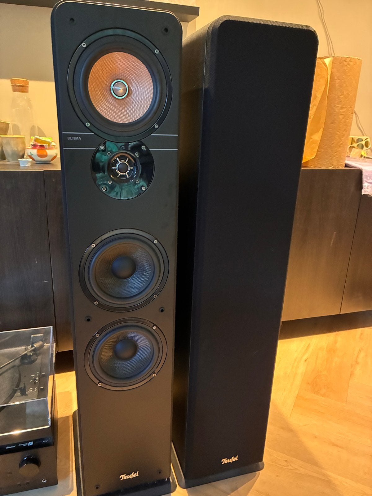 Complete hifi-set: Teufel Ultima 40, Denon DRA 800H, Dual DT, Audio, Tv en Foto, Stereo-sets, Ophalen, Denon, Losse componenten