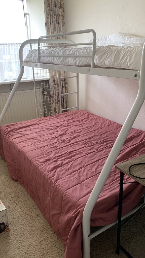 Stapelbed, Ophalen, Gebruikt, 90 cm, 160 tot 180 cm