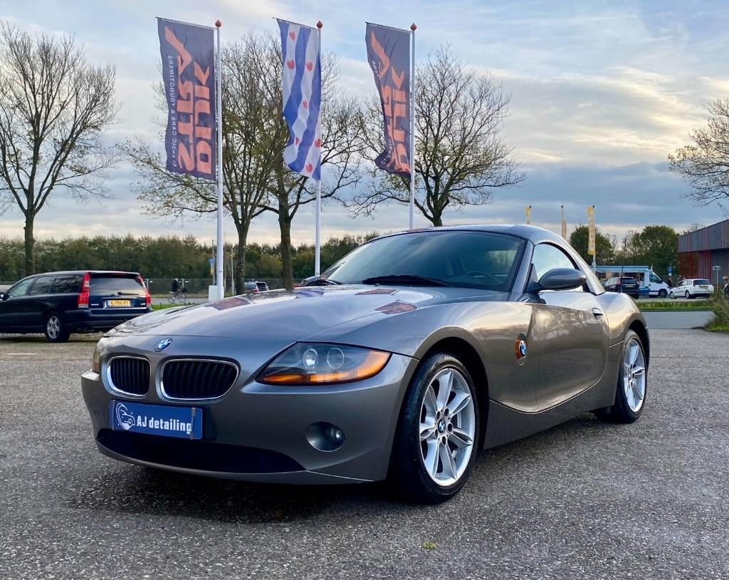 BMW Z4 Roadster 2.2i 2004 Grijs, Auto's, Achterwielaandrijving, Cabriolet, Handgeschakeld, 170 pk