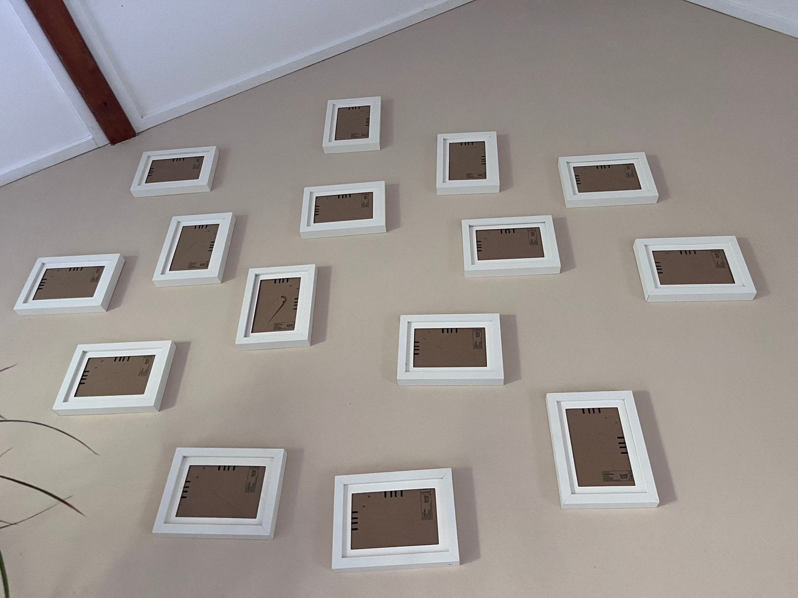 15 fotolijstjes hout wit IKEA Limhall, Ophalen of Verzenden, Zo goed als nieuw, Fotolijst, Wit