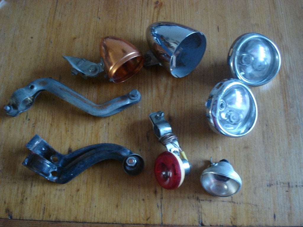 oldtimer fiets verlichting losse onderdelen, Ophalen, Gebruikt, Overig, Voorlicht