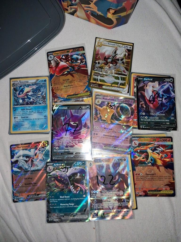 Diverse pokemon kaarten!, Ophalen of Verzenden, Zo goed als nieuw, Meerdere kaarten, Foil