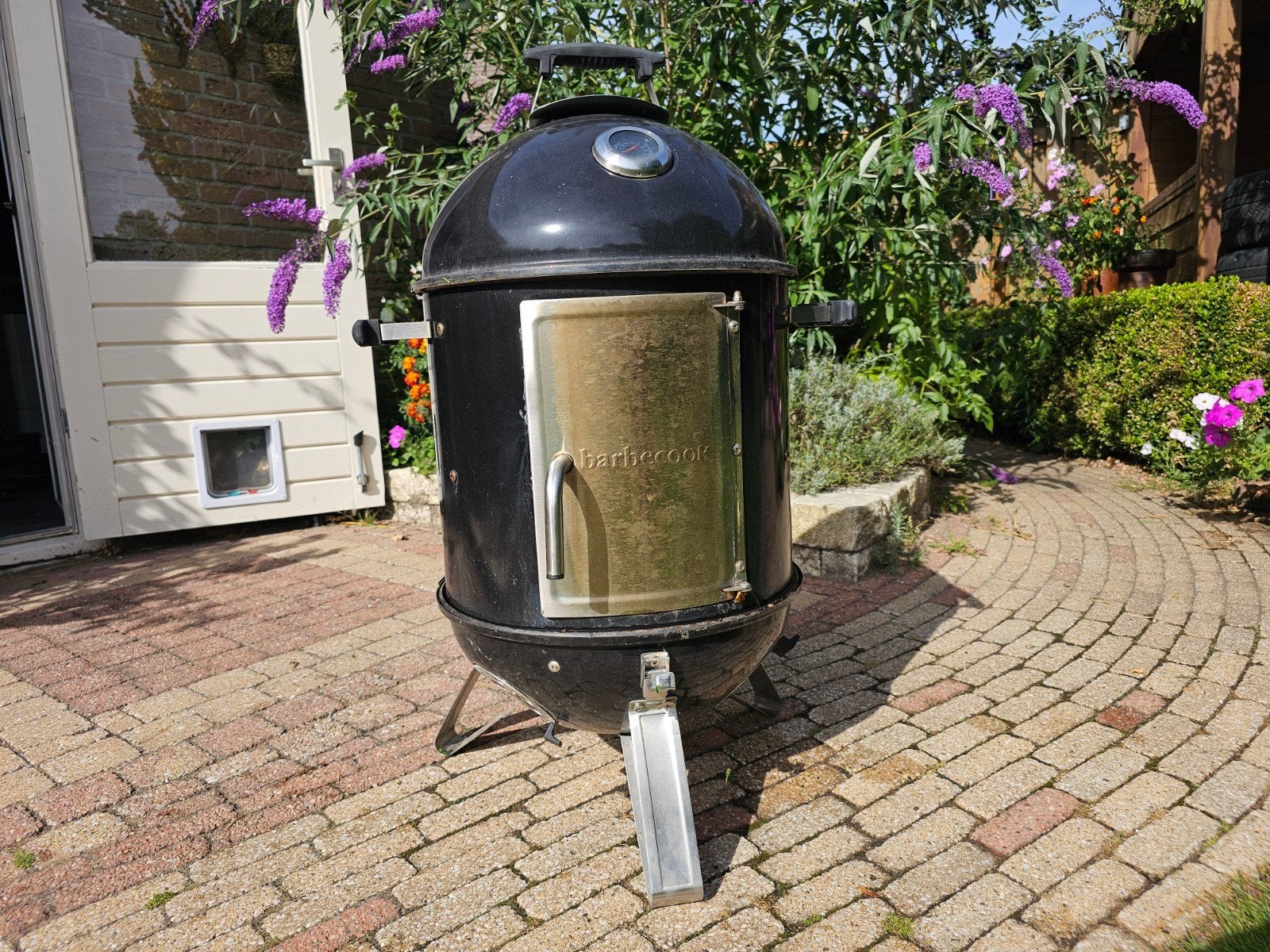 Barbecook Smoker BBQ - Zwart met thermometer, Tuin en Terras, Ophalen, Gebruikt, Barbecook
