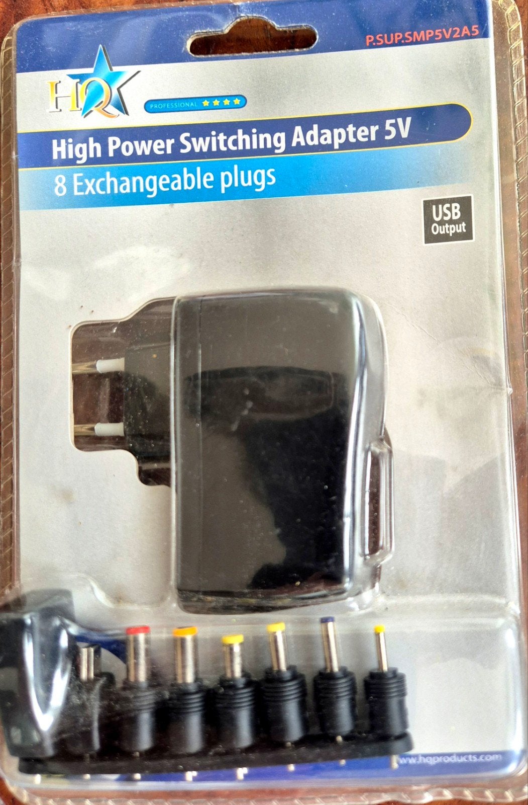 HQ High Power Switching Adapter 5V met 8 verwisselbare plugs, Ophalen of Verzenden, Nieuw