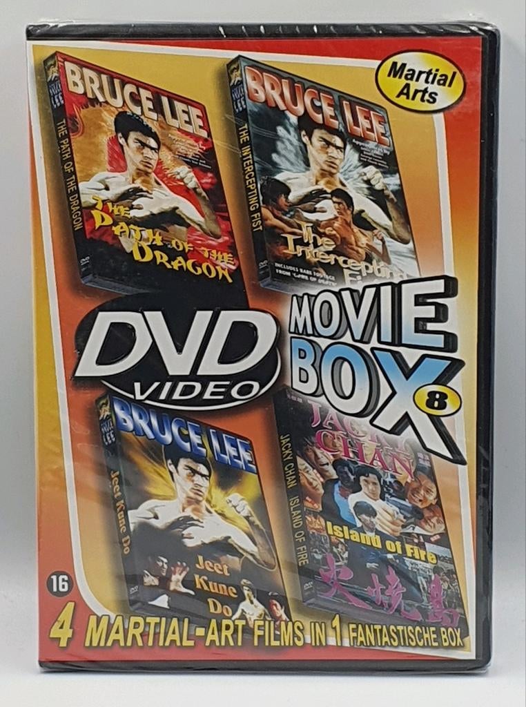 Bruce Lee & Jackie Chan Martial Arts DVD Box (4 films), Vanaf 16 jaar, Ophalen of Verzenden, Nieuw in verpakking, Boxset