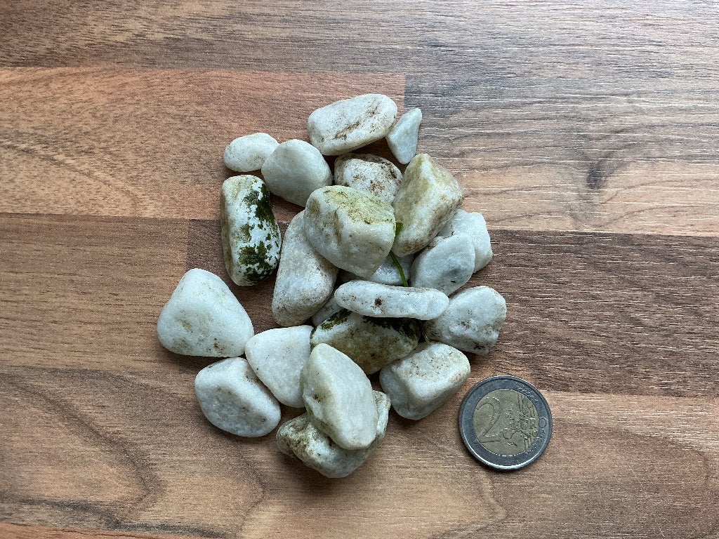 Witte kiezels 20 kg, Ophalen, Gebruikt, Wit, Overige typen