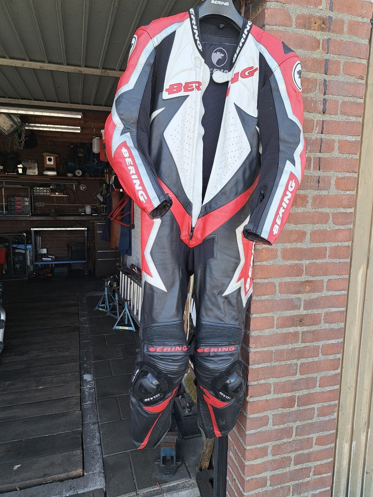 Bering leren race overall maat M, Motoren, Kleding | Motorkleding, Ophalen of Verzenden, Tweedehands, Overall