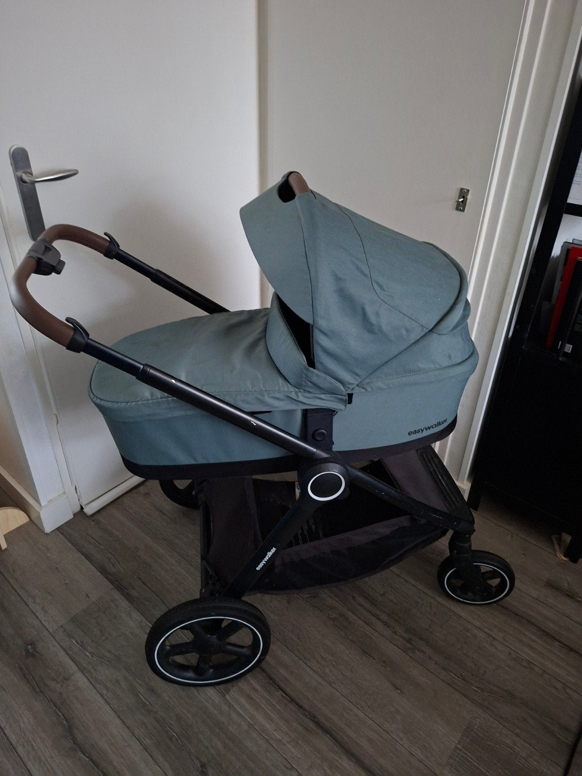 Easywalker Rudey Forest Green wandelwagen (+adapters maxi-c), Kinderen en Baby's, Gebruikt, Met reiswieg, Ophalen, Kinderwagen