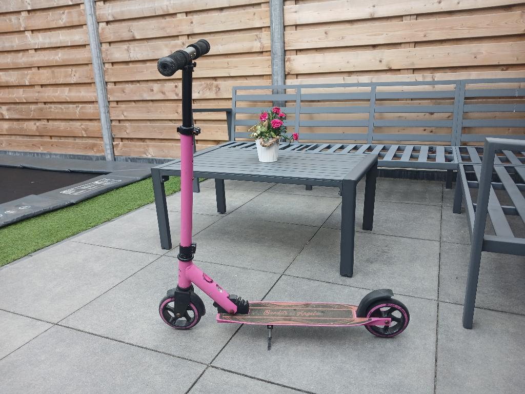 Kinderstep roze  - Bandits & Angels, Fietsen en Brommers, Steps, Ophalen, Gebruikt, Gewone step