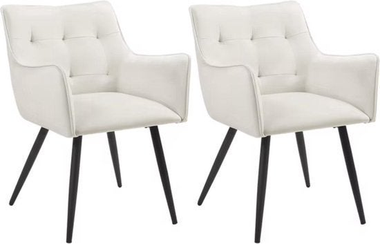 Eetkamerstoel - Fluweel Eetkamer Stoel - Set van 2 stoelen -, Corvance B.V., Verzenden, Nieuw, Corvancebol@gmail.com