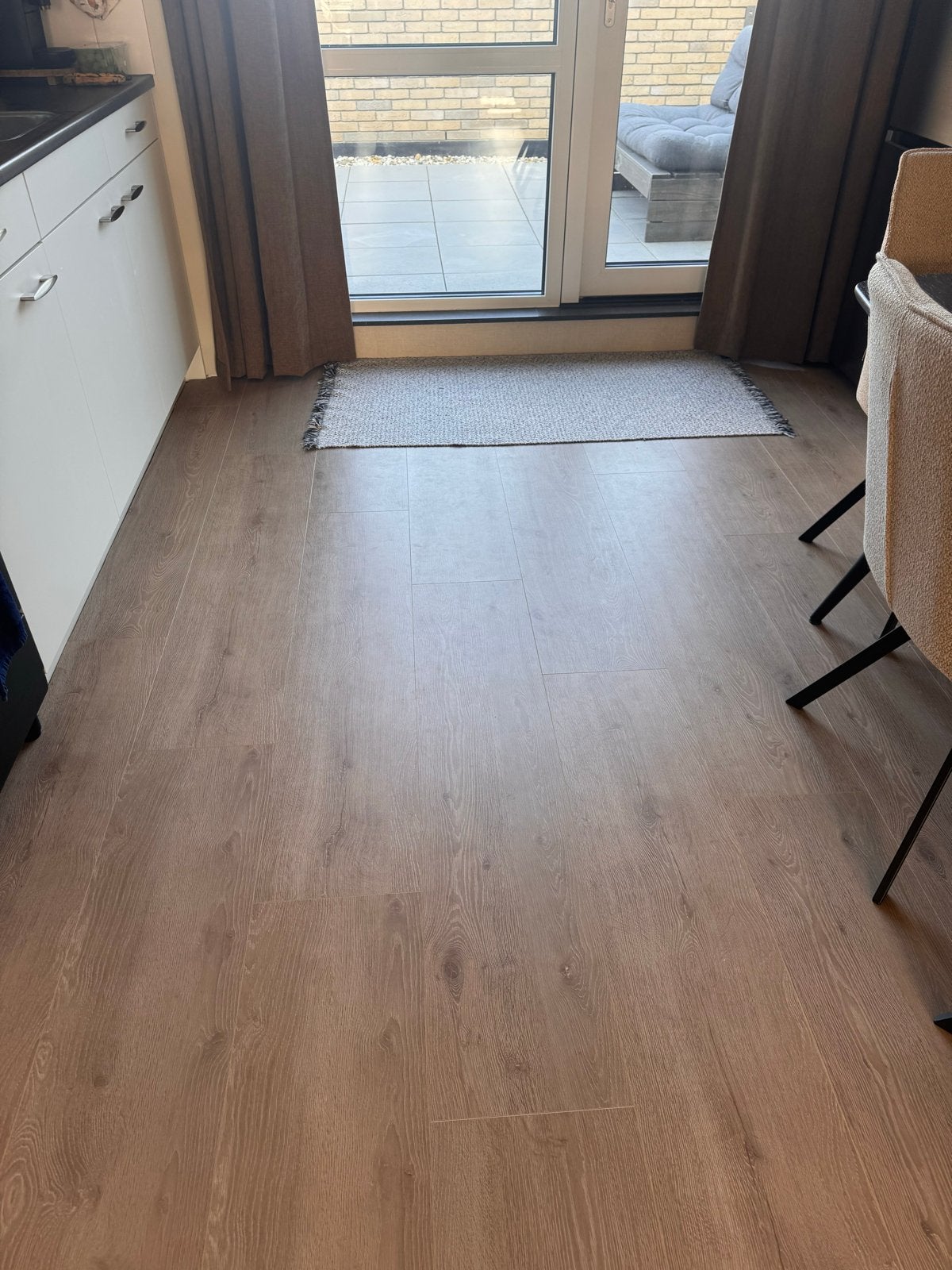Laminaat 65m2 Le Noir & Blanc, Ophalen, Zo goed als nieuw, Minder dan 5 m², 10 tot 30 cm
