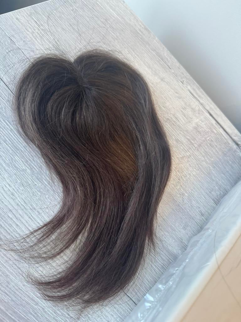 Haartopper echt haar, Sieraden, Tassen en Uiterlijk, Uiterlijk | Haarverzorging, Ophalen of Verzenden, Zo goed als nieuw, Pruik of Haarverlenging