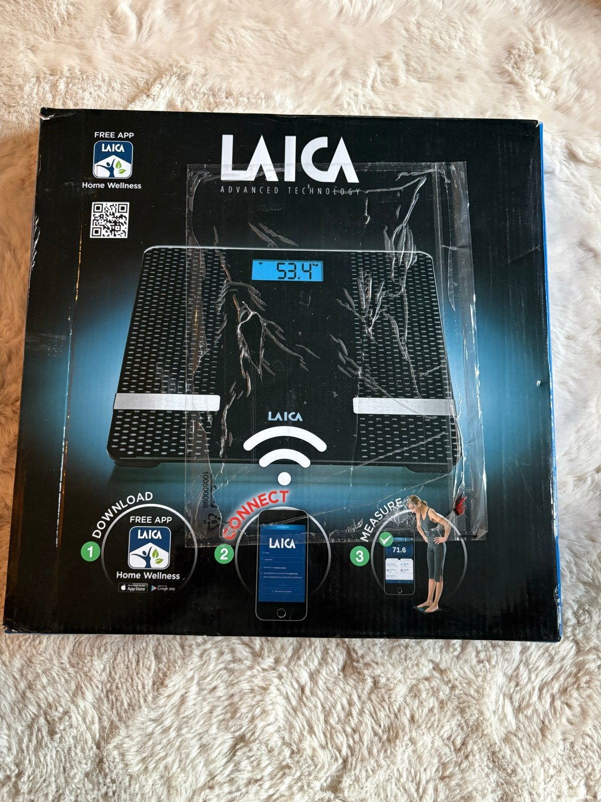Nieuwe Laica Personenweegschaal - Smart Weegschaal, Minder dan 10 kg, Nieuw, Ophalen of Verzenden, Digitaal