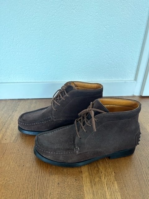 Suède veterschoenen maat 39,5, Schoenen met lage hakken, Bruin, Ophalen of Verzenden, Zo goed als nieuw